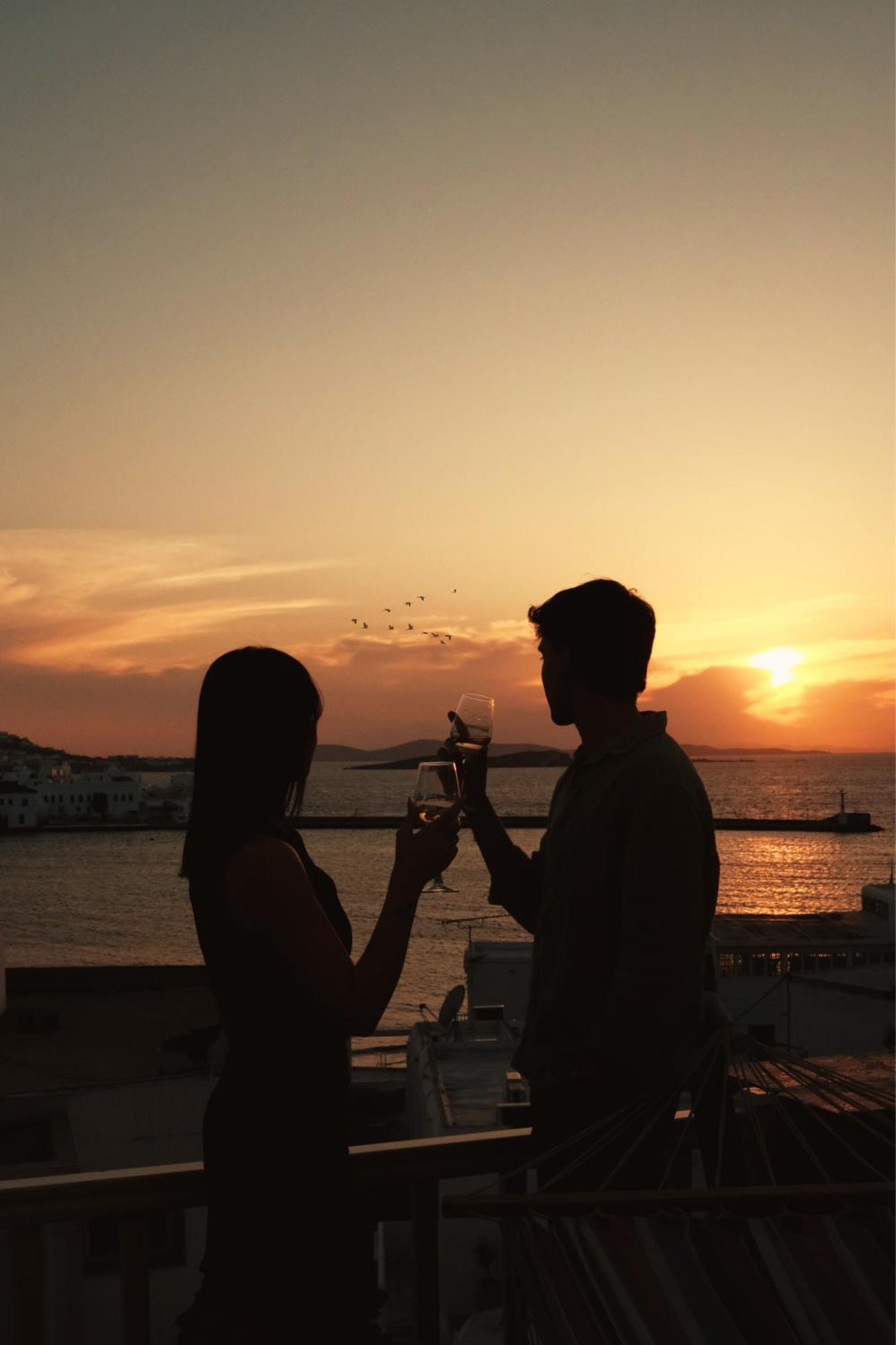 Yalos Hotel Sunset View Mykonos Town Private Rooms Bagian luar foto